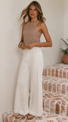 Lyla Knit Top - Beige