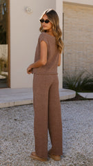 Robin Off Shoulder Top - Chocolate