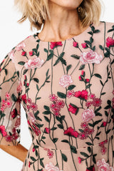 Arabella Embroidered Tulle Maxi Dress | Rose Garden