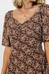 Camryn Maxi Dress | Brown Floral