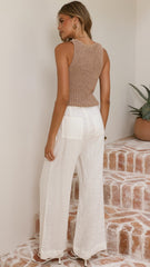 Lyla Knit Top - Beige