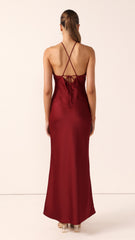 Chiara Maxi Dress - Wine