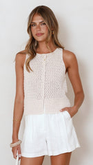 Poppy Knit Top - Sand