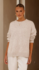 Mila Knit Jumper - Oatmeal