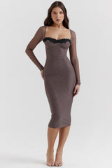 Seraphina-Smoke Corset Dress