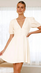 Melea Mini Dress - Off White