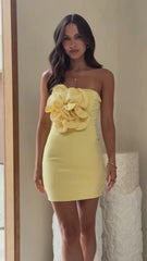 Xanbi Mini Dress - Yellow