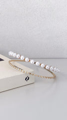 Sinclair Headpiece - Gold/Pearl