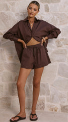 Rebekah Shorts - Chocolate